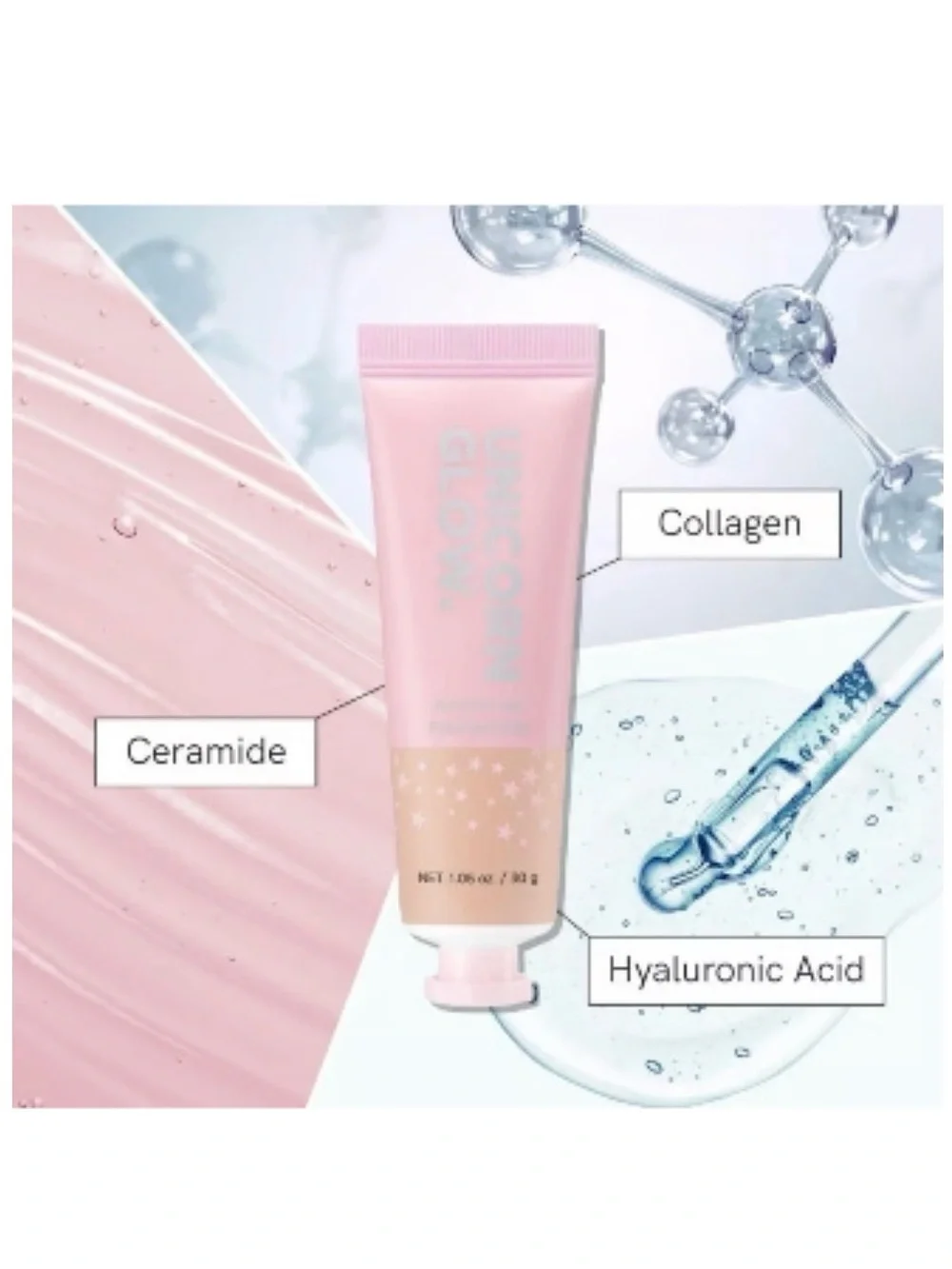 5/$35 NWT unicorn glow liquid hydrating foundation medium dewy 09 toffee 1.06 oz